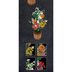 MouldKing 24097 Nature's Blossom Pot Xếp hình lắp ráp ghép mô hình nở hoa tự nhiên
