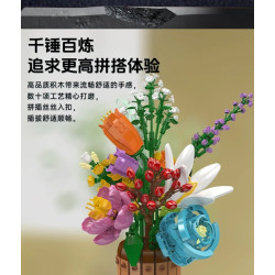 MouldKing 24097 Nature's Blossom Pot Xếp hình lắp ráp ghép mô hình nở hoa tự nhiên