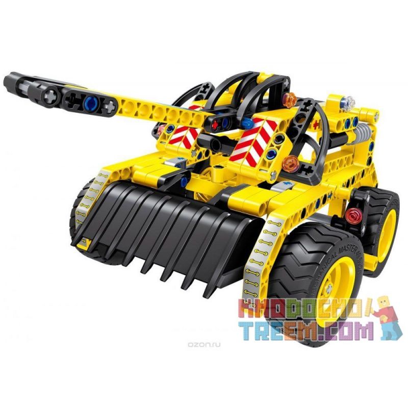 QIHUI 6803 non  XE ỦI VÀ PHÁO bộ đồ chơi xếp lắp ráp ghép mô hình  Kỹ Thuật Công Nghệ Cao Mô Hình Phương Tiện 261 khối