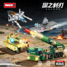 WOMA C1047 Xếp hình lắp ráp ghép mô hình Các mẫu Blade of the Country 4: Tàu sân bay CNS Phúc Kiến, máy bay chiến đấu J-35 J-35, xe tăng chiến đấu chủ lực thế hệ thứ 4 TK-100, tên lửa liên lục địa phóng từ mặt đất DF-61