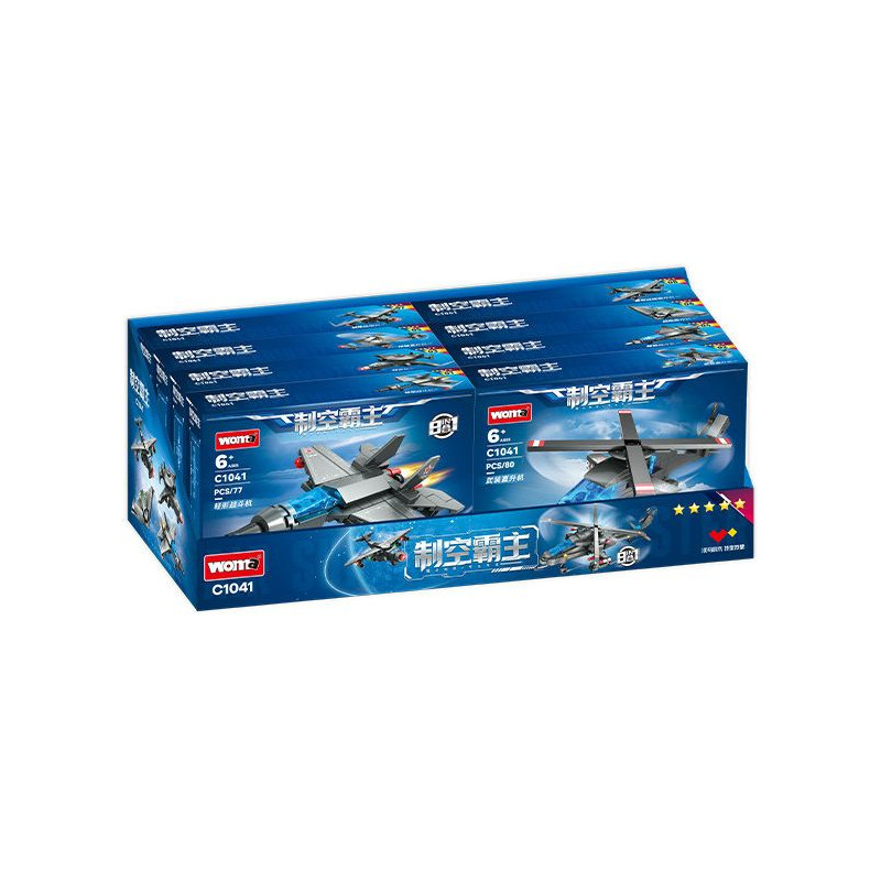 WOMA C1041 Xếp hình lắp ráp ghép mô hình Air Dominance: 8 tổ hợp trực thăng vũ trang