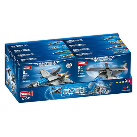 WOMA C1041 Xếp hình lắp ráp ghép mô hình Air Dominance: 8 tổ hợp trực thăng vũ trang
