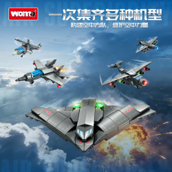 WOMA C1041 Xếp hình lắp ráp ghép mô hình Air Dominance: 8 tổ hợp trực thăng vũ trang