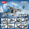 WOMA C1041 Xếp hình lắp ráp ghép mô hình Air Dominance: 8 tổ hợp trực thăng vũ trang