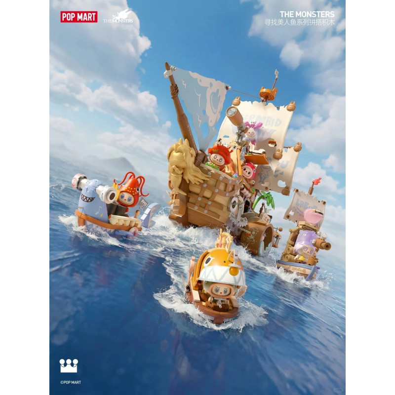 Bubble Mart P50002 Xếp hình lắp ráp ghép mô hình Quái vật đi tìm nàng tiên cá: Cuộc tìm kiếm nàng tiên cá