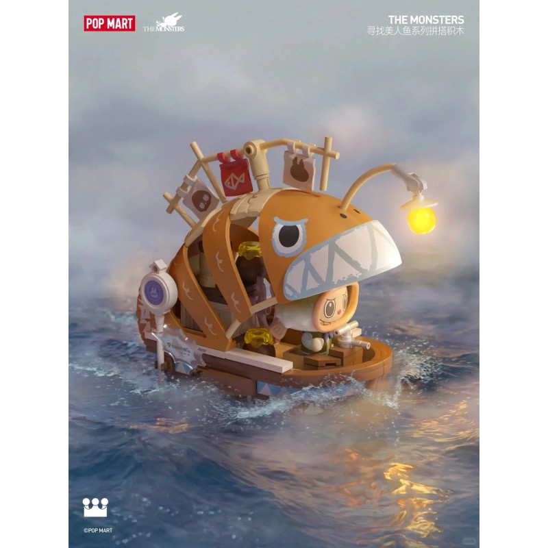Bubble Mart P50003 Xếp hình lắp ráp ghép mô hình Quái vật tìm kiếm nàng tiên cá: Little Lanternfish