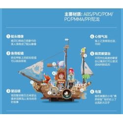 Bubble Mart P50003 Xếp hình lắp ráp ghép mô hình Quái vật tìm kiếm nàng tiên cá: Little Lanternfish