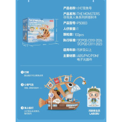 Bubble Mart P50003 Xếp hình lắp ráp ghép mô hình Quái vật tìm kiếm nàng tiên cá: Little Lanternfish