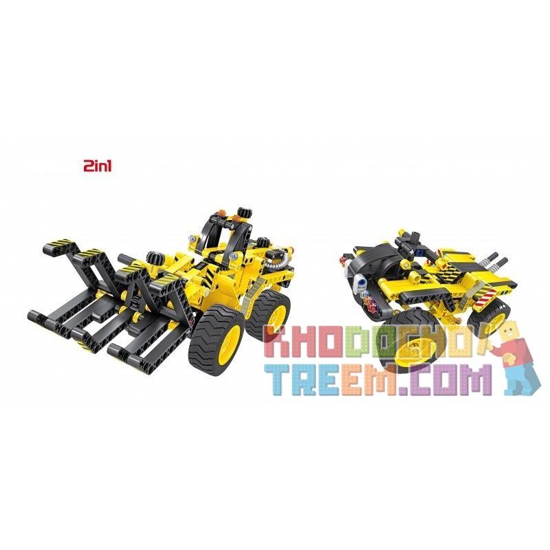 QIHUI 6804 non  MÁY KÉO VÀ GẶT bộ đồ chơi xếp lắp ráp ghép mô hình  Kỹ Thuật Công Nghệ Cao Mô Hình Phương Tiện 301 khối