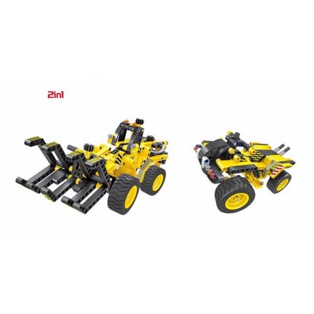 QIHUI 6804 non  MÁY KÉO VÀ GẶT bộ đồ chơi xếp lắp ráp ghép mô hình  Kỹ Thuật Công Nghệ Cao Mô Hình Phương Tiện 301 khối