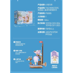 Bubble Mart P50003 Xếp hình lắp ráp ghép mô hình Quái vật tìm kiếm nàng tiên cá: Little Lanternfish