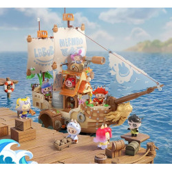 Bubble Mart P50003 Xếp hình lắp ráp ghép mô hình Quái vật tìm kiếm nàng tiên cá: Little Lanternfish