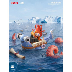 Bubble Mart P50004 Xếp hình lắp ráp ghép mô hình Quái vật tìm kiếm nàng tiên cá: Cá mập búa nhỏ
