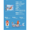Bubble Mart P50004 Xếp hình lắp ráp ghép mô hình Quái vật tìm kiếm nàng tiên cá: Cá mập búa nhỏ