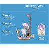Bubble Mart P50004 Xếp hình lắp ráp ghép mô hình Quái vật tìm kiếm nàng tiên cá: Cá mập búa nhỏ
