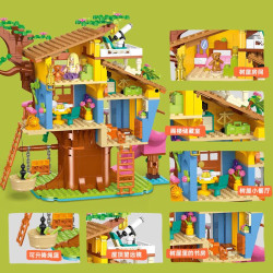 JIESTAR JJ9225 Xếp hình lắp ráp ghép mô hình nhà trên cây