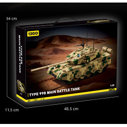 12GO 97032 Type 99B Main Battle Tank Xếp hình lắp ráp ghép mô hình Xe tăng chiến đấu chủ lực 99B 1:28