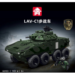 Le Yi 66103 Xếp hình lắp ráp ghép mô hình Chiến dịch Delta: Xe chiến đấu bộ binh LAV-C1