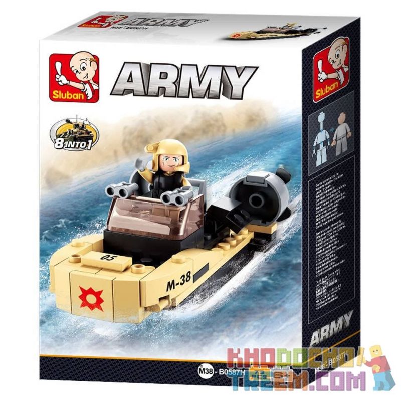 SLUBAN M38-B0588 B0588 0588 M38B0588 38-B0588 M38-B0587 B0587 0587 M38B0587 38-B0587 non  XE TĂNG THIẾT GIÁP 8 TRONG 1 bộ đồ chơi xếp lắp ráp ghép mô hình Military Army Quân Sự Bộ Đội 928 khối
