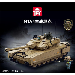 Le Yi 66105 Xếp hình lắp ráp ghép mô hình Chiến dịch Delta: Xe tăng chiến đấu chủ lực M1A4