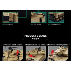 Le Yi 66105 Xếp hình lắp ráp ghép mô hình Chiến dịch Delta: Xe tăng chiến đấu chủ lực M1A4