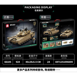 Le Yi 66105 Xếp hình lắp ráp ghép mô hình Chiến dịch Delta: Xe tăng chiến đấu chủ lực M1A4