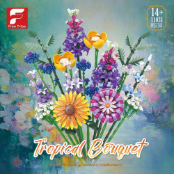 Free Tribe 11031 Tropical Bouquet Xếp hình lắp ráp ghép mô hình Bộ sưu tập hoa Hoshino Bó hoa vĩnh cửu