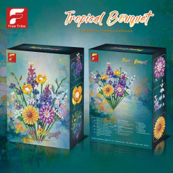 Free Tribe 11031 Tropical Bouquet Xếp hình lắp ráp ghép mô hình Bộ sưu tập hoa Hoshino Bó hoa vĩnh cửu
