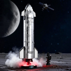 Jiqi JQ1123 Starship Rocket Xếp hình lắp ráp ghép mô hình tên lửa phi thuyền