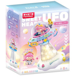 Femibox S5312 ROROJUMP Sweet UFO Night Light Xếp hình lắp ráp ghép mô hình Nước sốt thịt: Đèn ngủ UFO đáng yêu