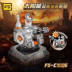 F5 F5-C1006 Solar Powered Close In Weapon System Xếp hình lắp ráp ghép mô hình Súng phòng thủ áp sát tốc độ cực cao sử dụng năng lượng mặt trời