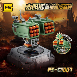 F5 F5-C1007 Solar Powered Missile Launcher Xếp hình lắp ráp ghép mô hình Tên lửa phòng không ngoài tầm nhìn sử dụng năng lượng mặt trời