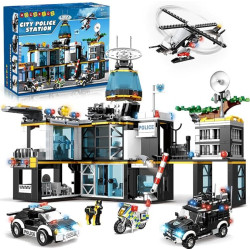 hogokids C0555A Xếp hình lắp ráp ghép mô hình đồn cảnh sát