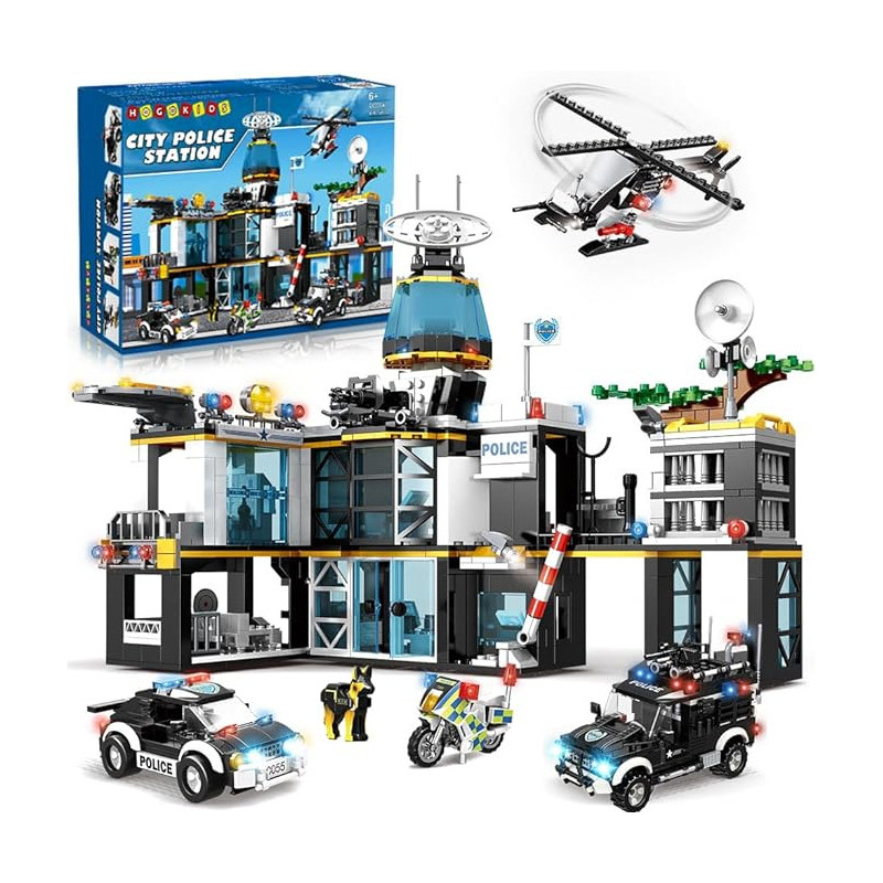 hogokids C0555A Xếp hình lắp ráp ghép mô hình đồn cảnh sát