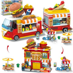 hogokids HG1067 Xếp hình lắp ráp ghép mô hình toa ăn