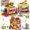 hogokids HG1067 Xếp hình lắp ráp ghép mô hình toa ăn