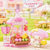 Keeppley K20897 Xếp hình lắp ráp ghép mô hình Gia đình Sanrio: Cửa hàng dành cho người sành ăn Hộp mù 6 loại Cửa hàng kẹo Hello Kitty, Cửa hàng trái cây giai điệu, Cửa hàng đồ uống Coolomi, Bánh rán chó tai lớn, Cửa hàng bánh pudding chó Pudding, Cửa hàng bánh chó Pacha