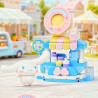 Keeppley K20897 Xếp hình lắp ráp ghép mô hình Gia đình Sanrio: Cửa hàng dành cho người sành ăn Hộp mù 6 loại Cửa hàng kẹo Hello Kitty, Cửa hàng trái cây giai điệu, Cửa hàng đồ uống Coolomi, Bánh rán chó tai lớn, Cửa hàng bánh pudding chó Pudding, Cửa hàng bánh chó Pacha