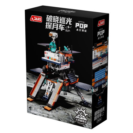 JAKI CK030 Xếp hình lắp ráp ghép mô hình 2 loại phương tiện thám hiểm mặt trăng: Phương tiện thám hiểm mặt trăng bình minh·Tuần tra, Phương tiện thám hiểm mặt trăng mạ vàng·Chuyển động nhẹ