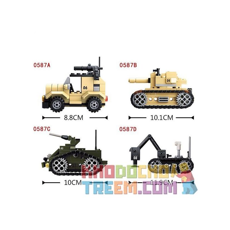 SLUBAN M38-B0588 B0588 0588 M38B0588 38-B0588 M38-B0587 B0587 0587 M38B0587 38-B0587 non  XE TĂNG THIẾT GIÁP 8 TRONG 1 bộ đồ chơi xếp lắp ráp ghép mô hình Military Army Quân Sự Bộ Đội 928 khối