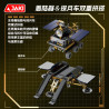 JAKI CK031 Xếp hình lắp ráp ghép mô hình 2 loại phương tiện thám hiểm mặt trăng: Phương tiện thám hiểm mặt trăng bình minh·Tuần tra, Phương tiện thám hiểm mặt trăng mạ vàng·Chuyển động nhẹ