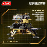 JAKI CK031 Xếp hình lắp ráp ghép mô hình 2 loại phương tiện thám hiểm mặt trăng: Phương tiện thám hiểm mặt trăng bình minh·Tuần tra, Phương tiện thám hiểm mặt trăng mạ vàng·Chuyển động nhẹ
