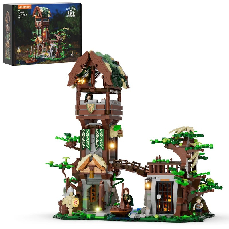 Lumibricks FunWhole 12015 Forest Outpost Xếp hình lắp ráp ghép mô hình tiền đồn rừng