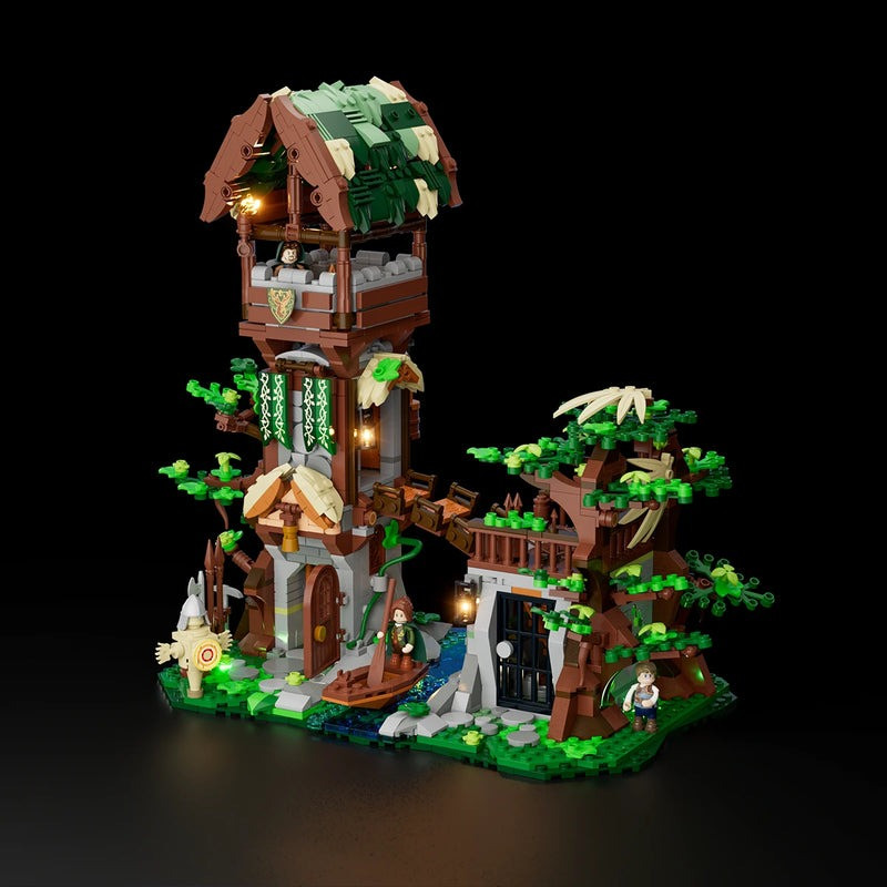 Lumibricks FunWhole 12015 Forest Outpost Xếp hình lắp ráp ghép mô hình tiền đồn rừng