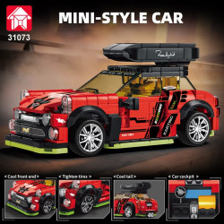 Le Yi 31073 MINI STYLE CAR Xếp hình lắp ráp ghép mô hình toa xe ga MINI
