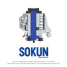 Pibo PB8869A Sokun Mini Engine Xếp hình lắp ráp ghép mô hình Động cơ nhỏ Toyota 2JZ-GTE