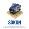 Pibo PB8869A Sokun Mini Engine Xếp hình lắp ráp ghép mô hình Động cơ nhỏ Toyota 2JZ-GTE