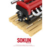 Pibo PB8869B Sokun Mini Engine Xếp hình lắp ráp ghép mô hình Động cơ nhỏ 4G63