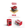 Pibo PB8869B Sokun Mini Engine Xếp hình lắp ráp ghép mô hình Động cơ nhỏ 4G63