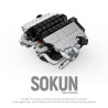 Pibo PB8869C Sokun Mini Engine Xếp hình lắp ráp ghép mô hình Động cơ nhỏ DB9V12